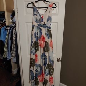 Maxi Floral Maternity Dress